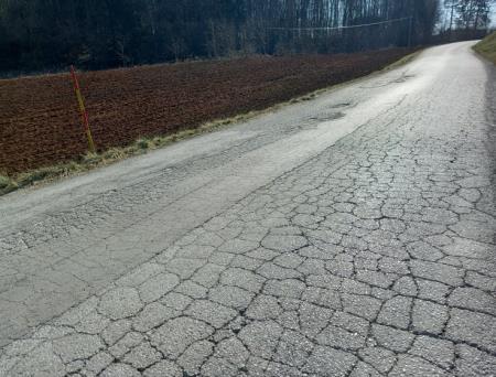 Zaradi sanacije popolna zapora ceste v naselju Breg pri Temenici 1